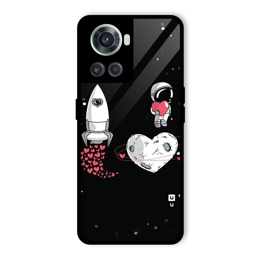 Spaceman Love Glass Back Case for OnePlus 10R