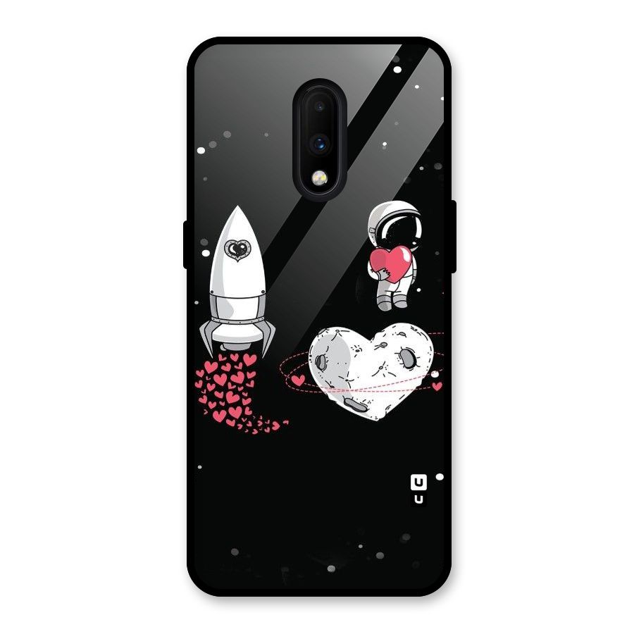 Spaceman Love Glass Back Case for OnePlus 7