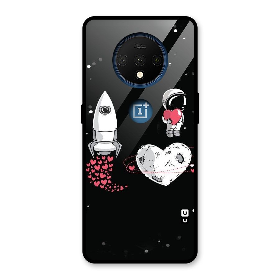 Spaceman Love Glass Back Case for OnePlus 7T