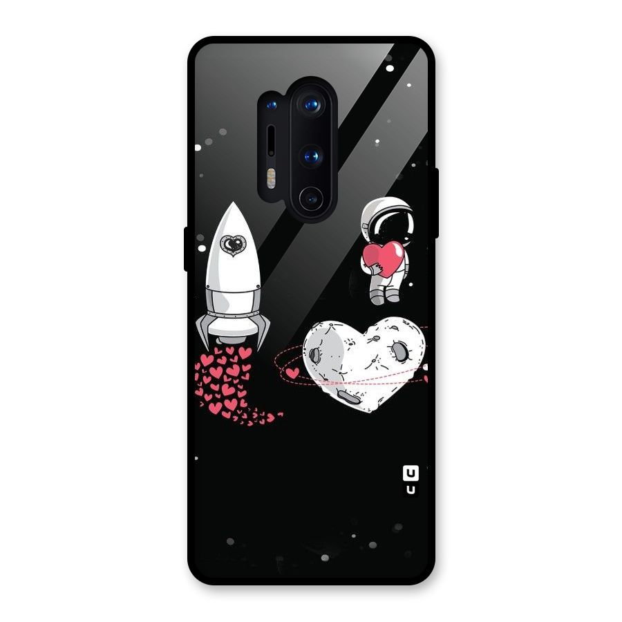 Spaceman Love Glass Back Case for OnePlus 8 Pro