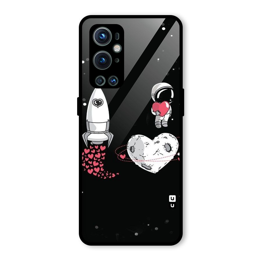 Spaceman Love Glass Back Case for OnePlus 9 Pro