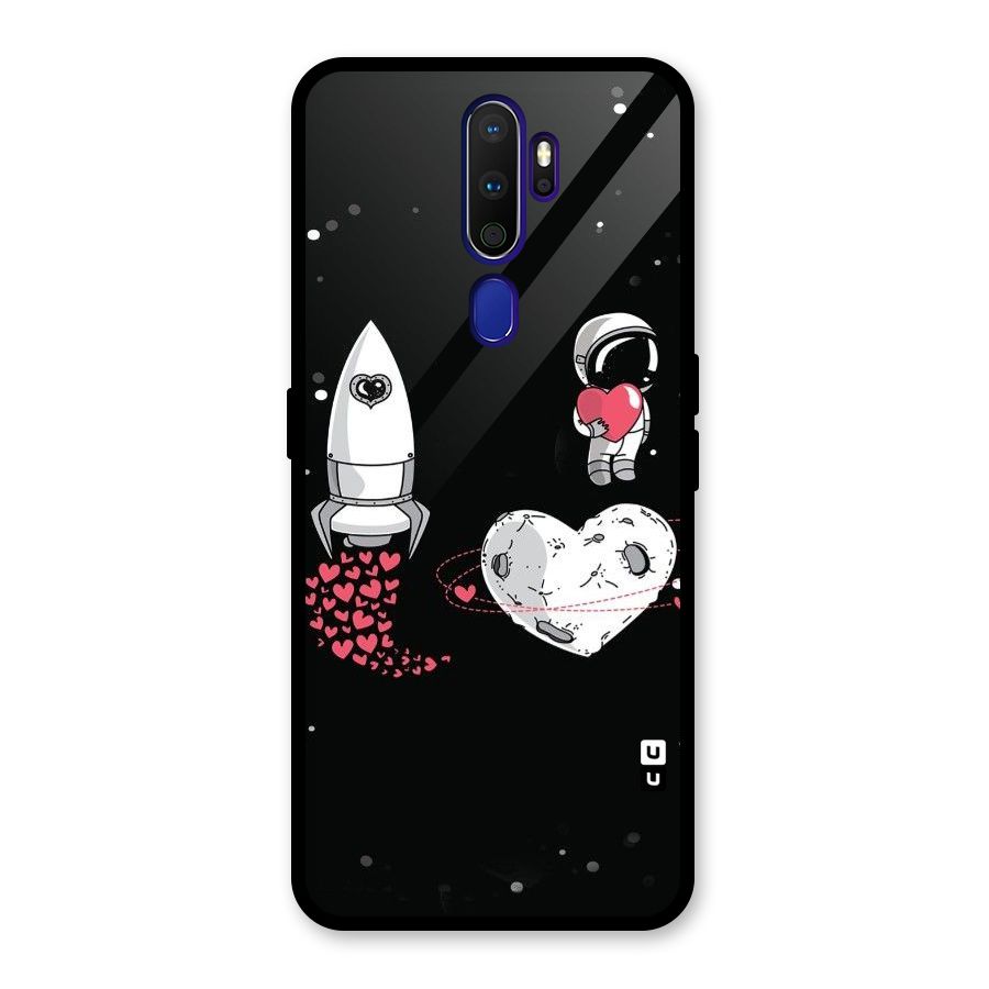 Spaceman Love Glass Back Case for Oppo A9 (2020)