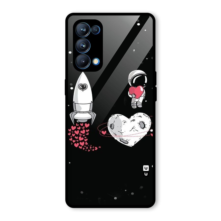 Spaceman Love Glass Back Case for Oppo Reno5 Pro 5G