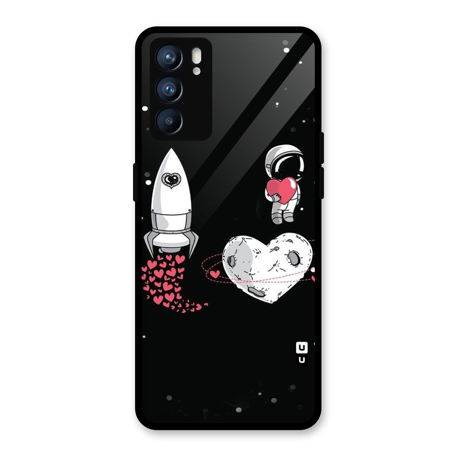 Spaceman Love Glass Back Case for Oppo Reno6 5G