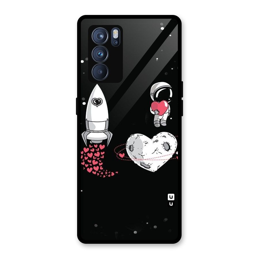 Spaceman Love Glass Back Case for Oppo Reno6 Pro 5G