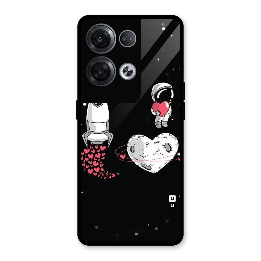 Spaceman Love Glass Back Case for Oppo Reno8 Pro 5G
