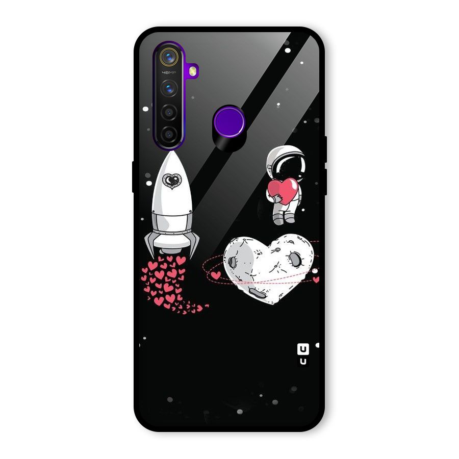 Spaceman Love Glass Back Case for Realme 5 Pro
