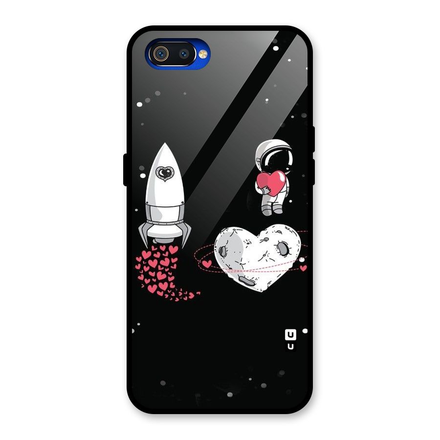 Spaceman Love Glass Back Case for Realme C2