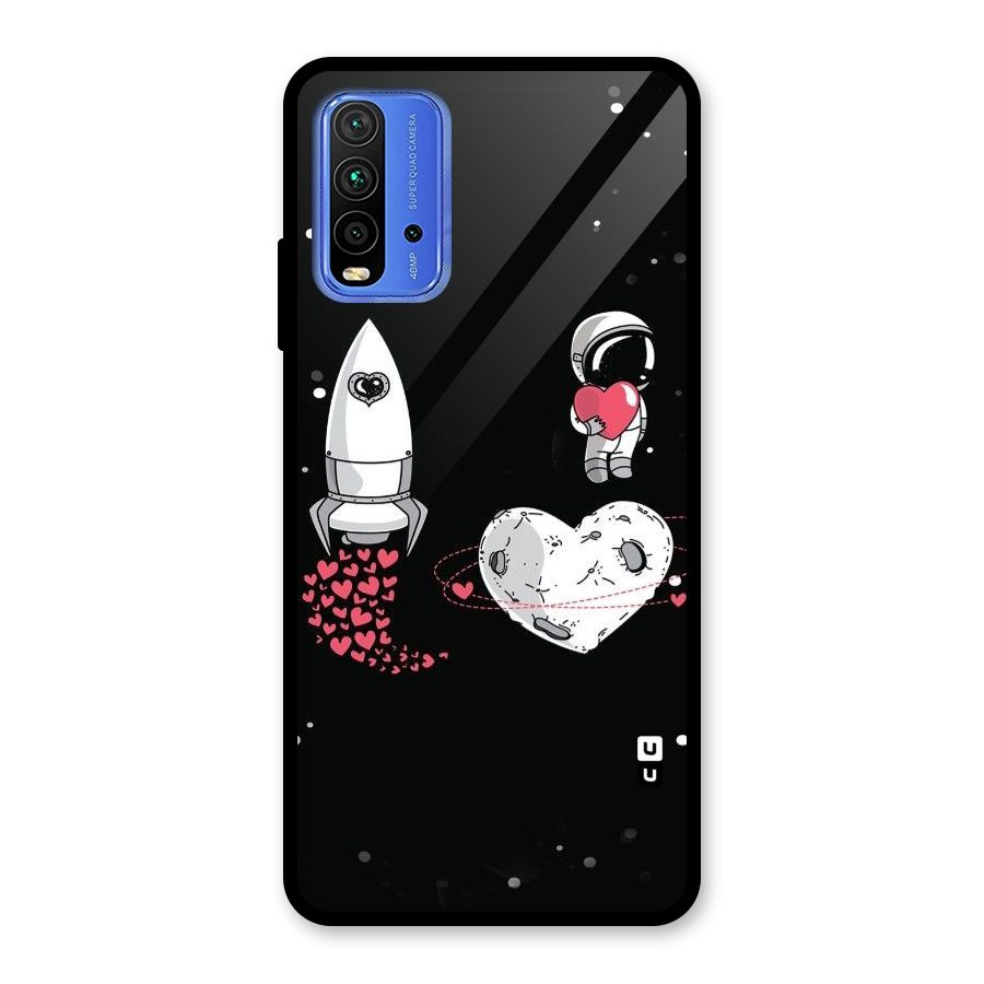 Spaceman Love Glass Back Case for Redmi 9 Power