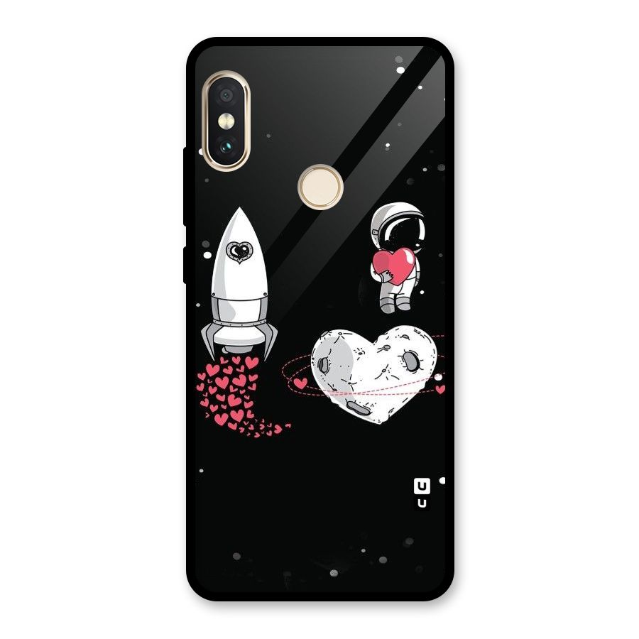Spaceman Love Glass Back Case for Redmi Note 5 Pro