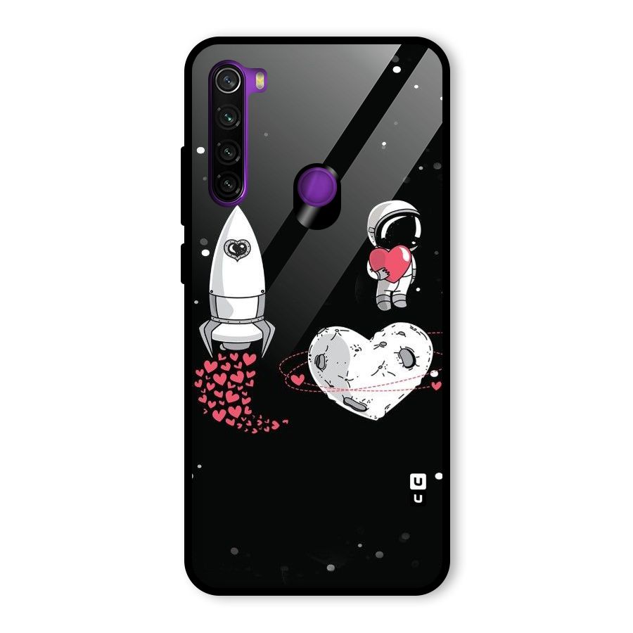 Spaceman Love Glass Back Case for Redmi Note 8