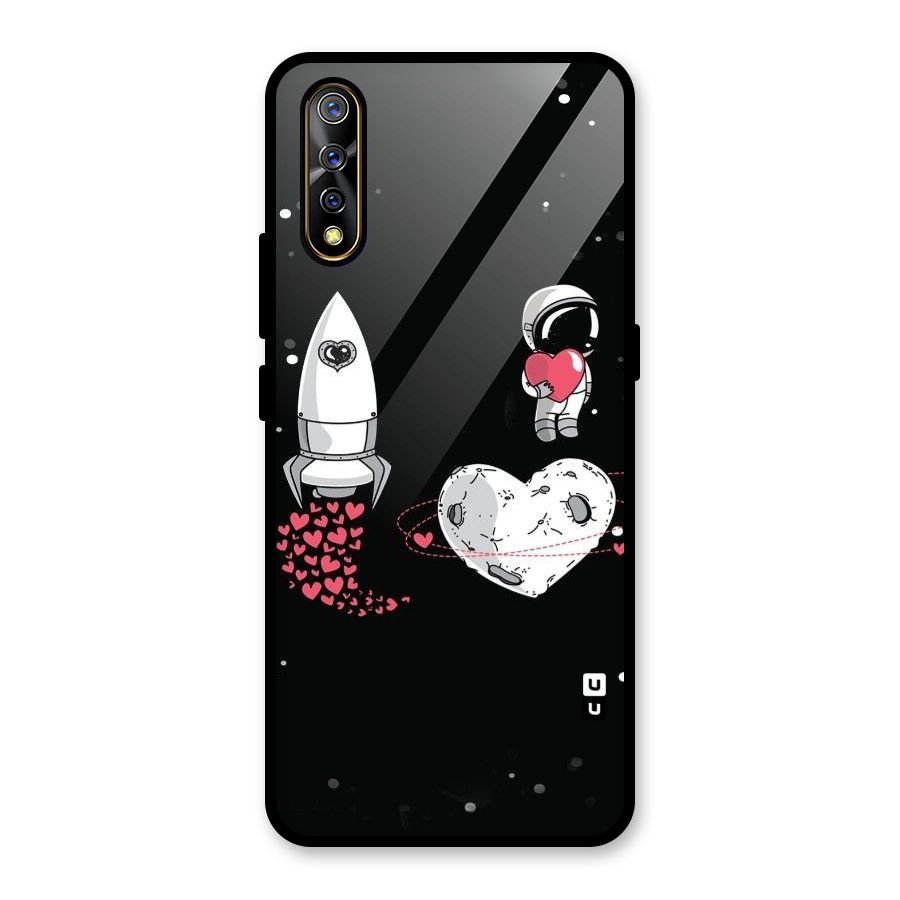 Spaceman Love Glass Back Case for Vivo S1