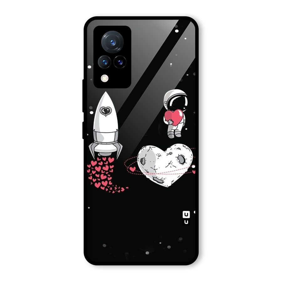 Spaceman Love Glass Back Case for Vivo V21 5G