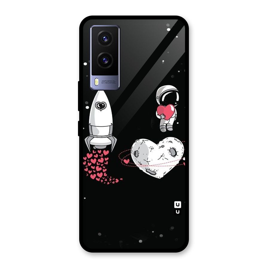 Spaceman Love Glass Back Case for Vivo V21e 5G