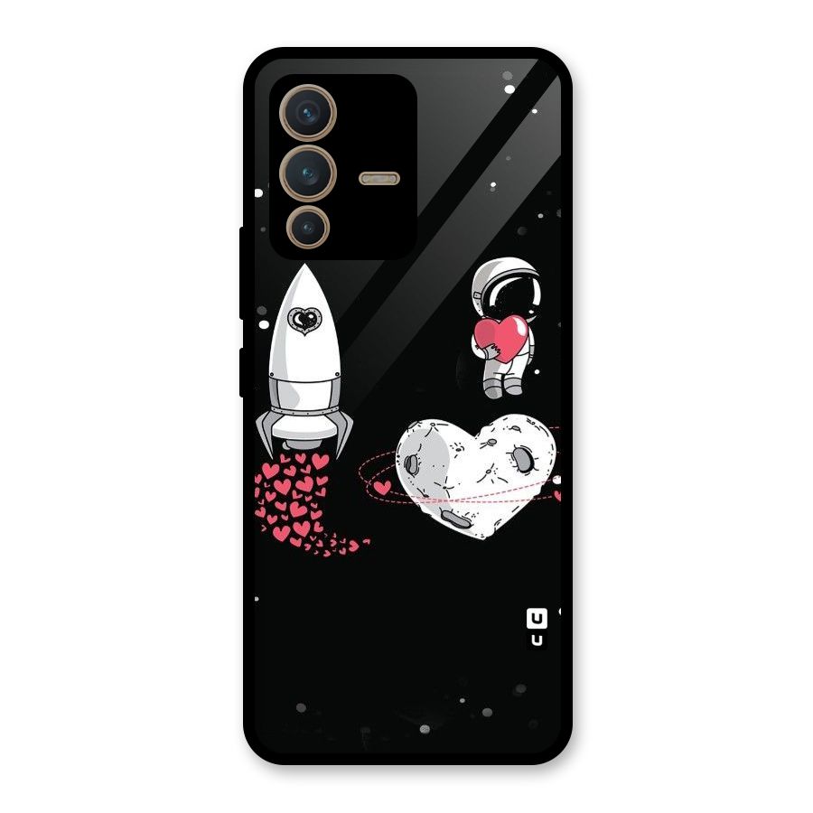 Spaceman Love Glass Back Case for Vivo V23 5G