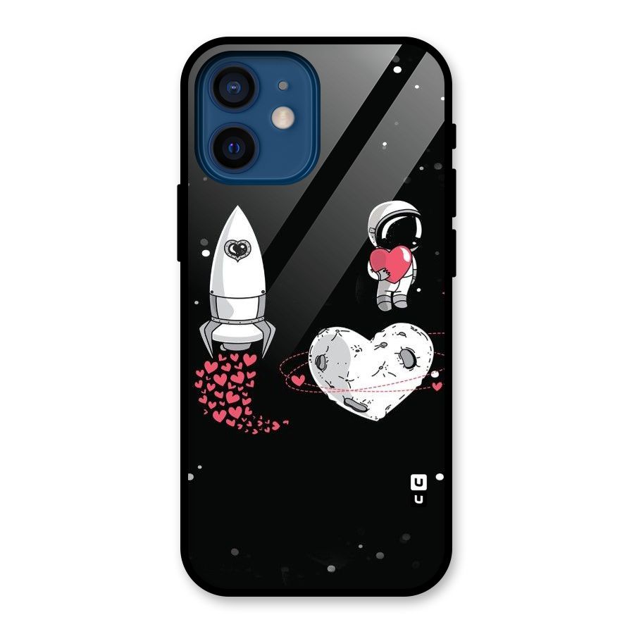 Spaceman Love Glass Back Case for iPhone 12 Mini