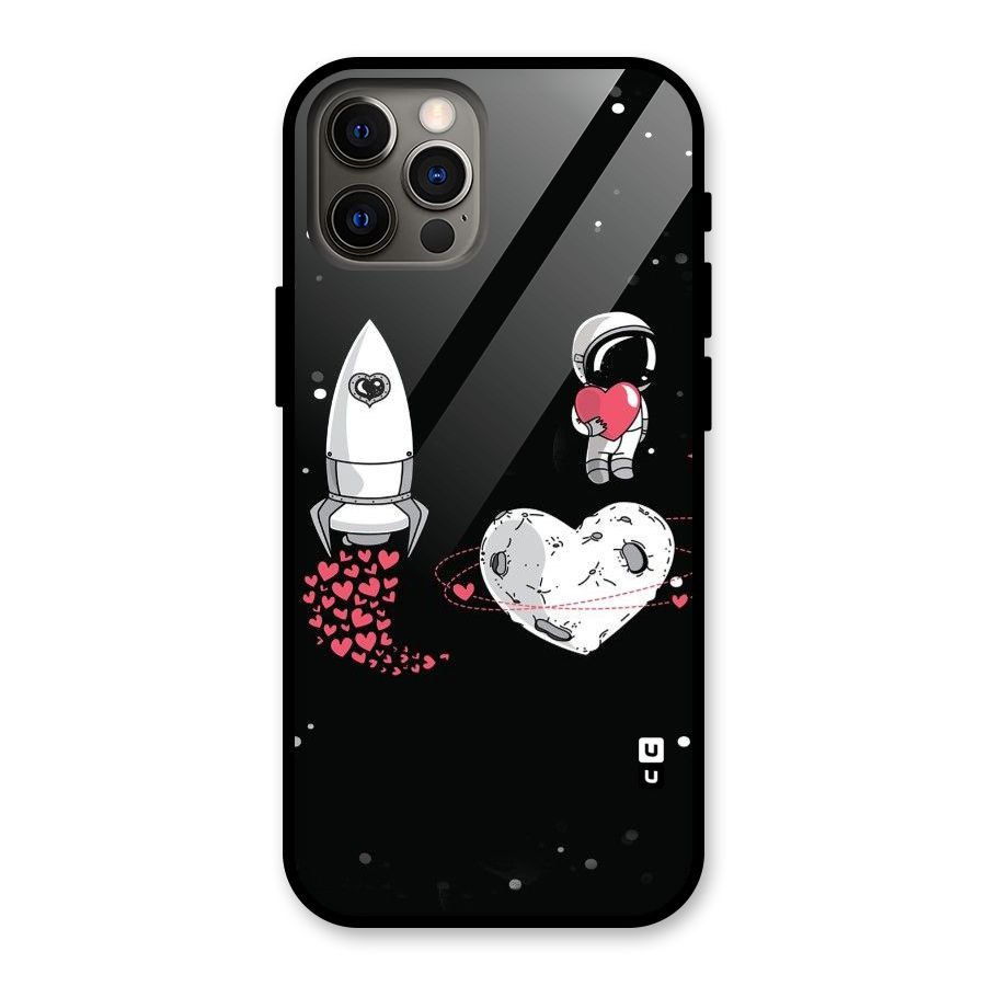 Spaceman Love Glass Back Case for iPhone 12 Pro