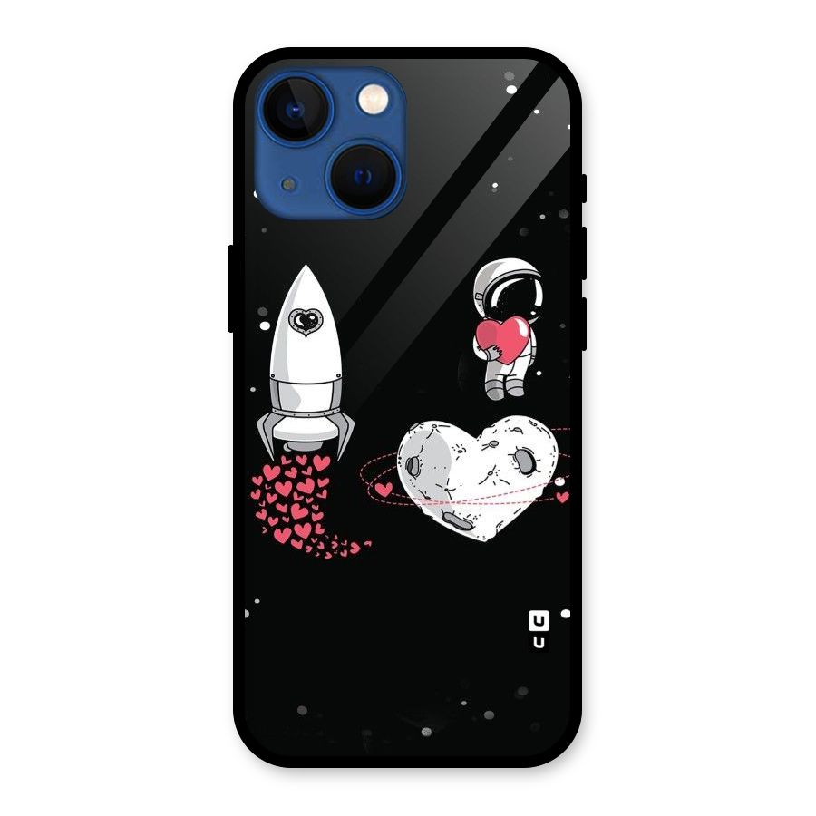 Spaceman Love Glass Back Case for iPhone 13 Mini