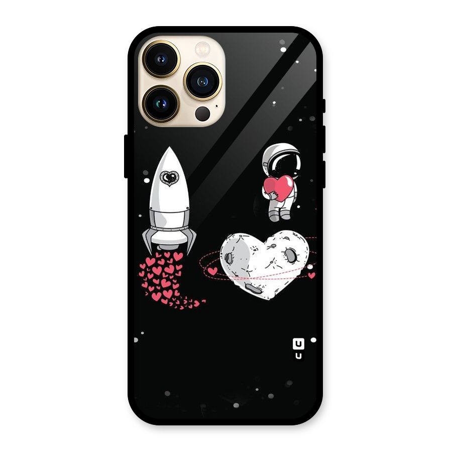 Spaceman Love Glass Back Case for iPhone 13 Pro Max