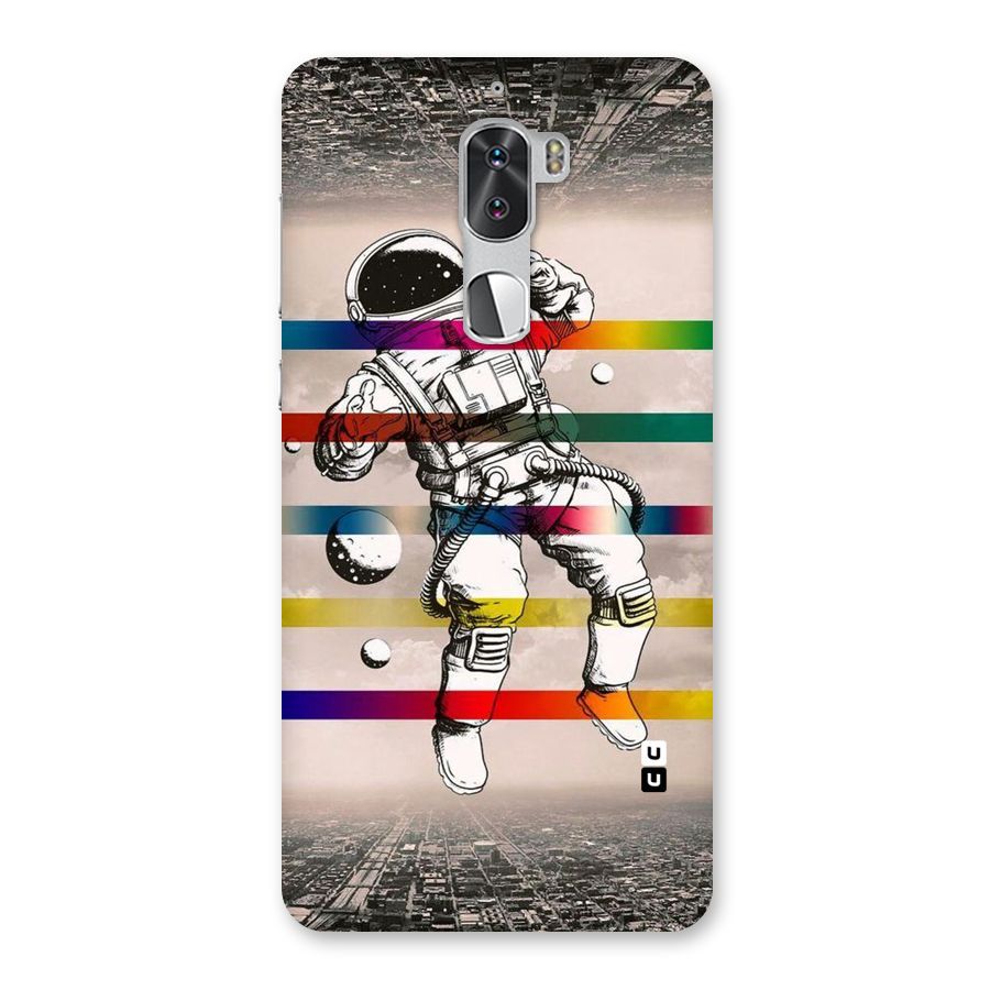 Spaceman Rainbow Stripes Back Case for Coolpad Cool 1