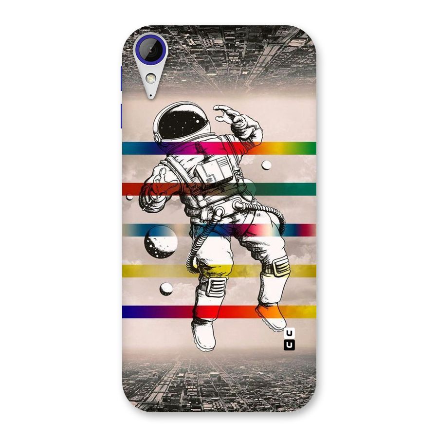 Spaceman Rainbow Stripes Back Case for Desire 830