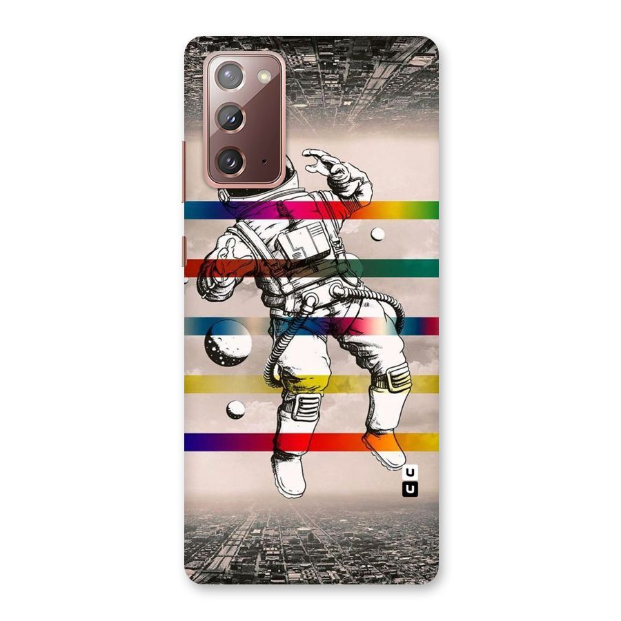 Spaceman Rainbow Stripes Back Case for Galaxy Note 20
