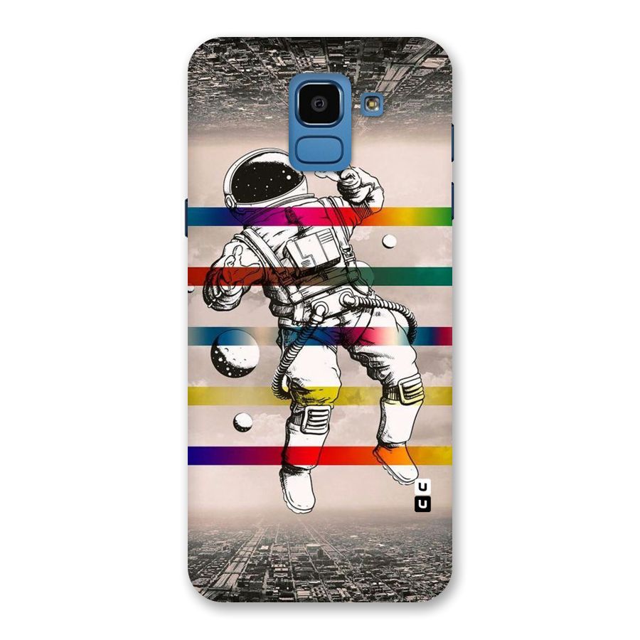 Spaceman Rainbow Stripes Back Case for Galaxy On6