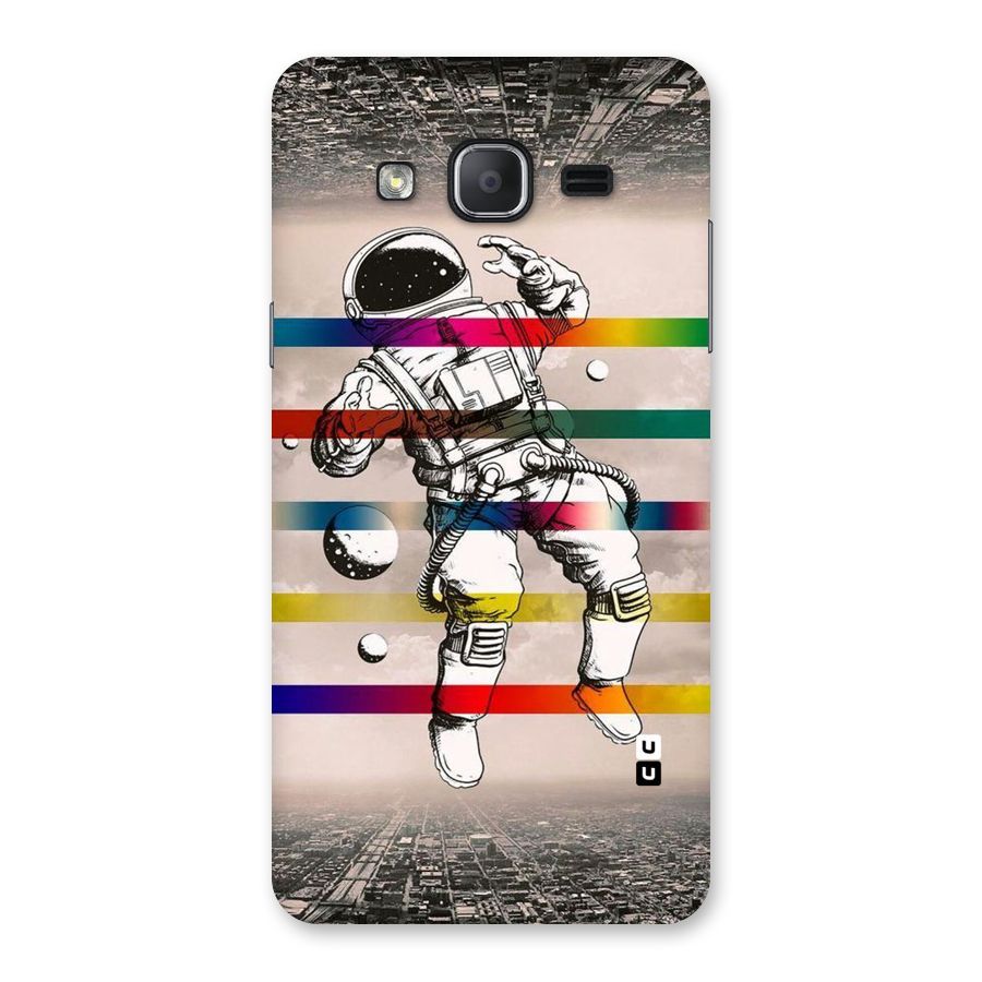 Spaceman Rainbow Stripes Back Case for Galaxy On7 2015