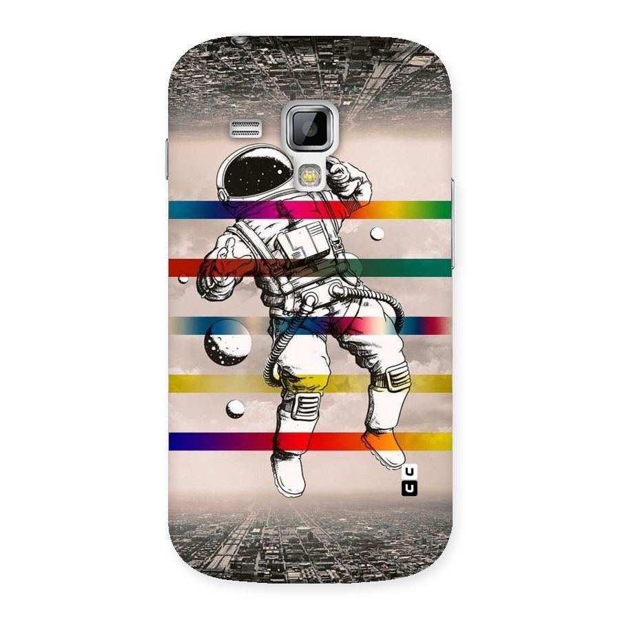 Spaceman Rainbow Stripes Back Case for Galaxy S Duos