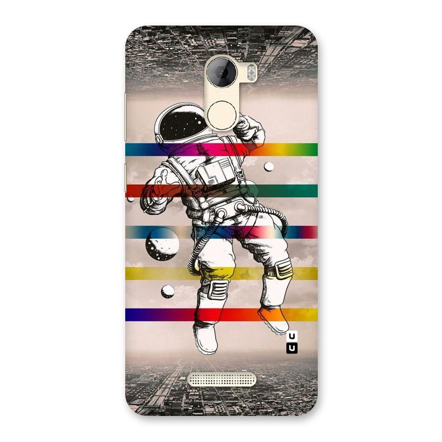 Spaceman Rainbow Stripes Back Case for Gionee A1 LIte