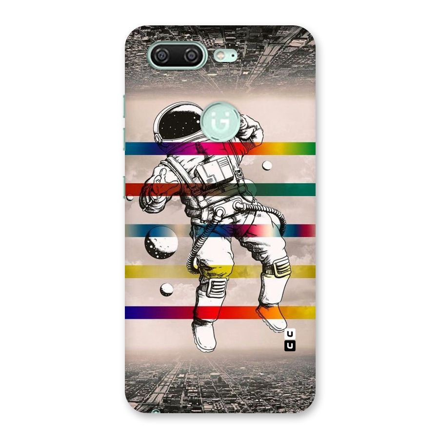 Spaceman Rainbow Stripes Back Case for Gionee S10