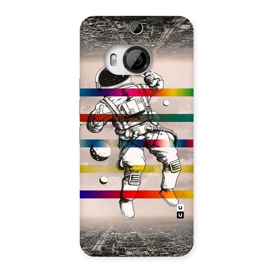 Spaceman Rainbow Stripes Back Case for HTC One M9 Plus