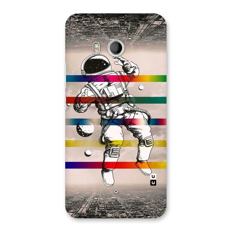 Spaceman Rainbow Stripes Back Case for HTC U11