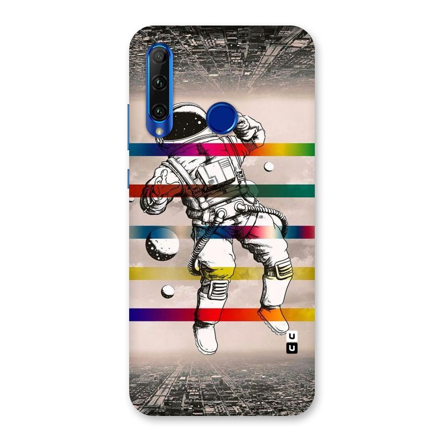 Spaceman Rainbow Stripes Back Case for Honor 20i