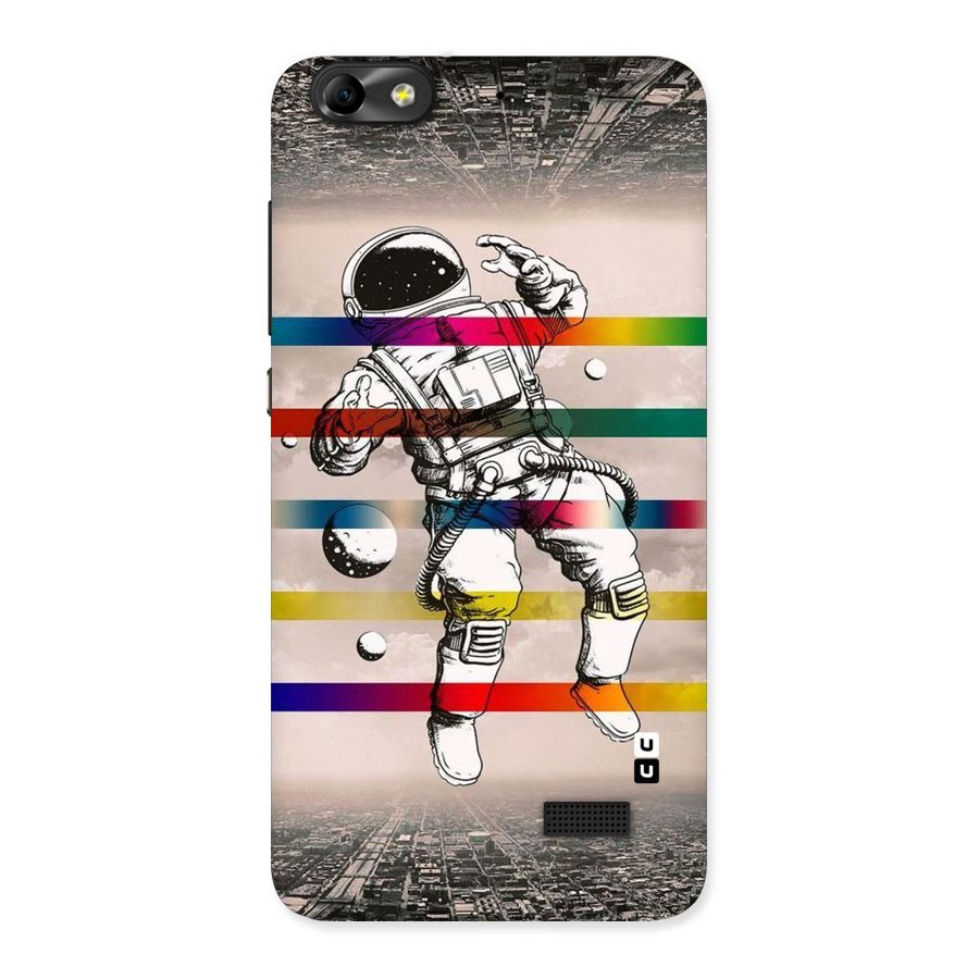 Spaceman Rainbow Stripes Back Case for Honor 4C