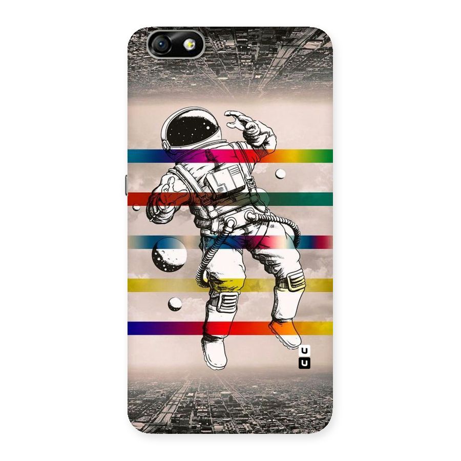 Spaceman Rainbow Stripes Back Case for Honor 4X