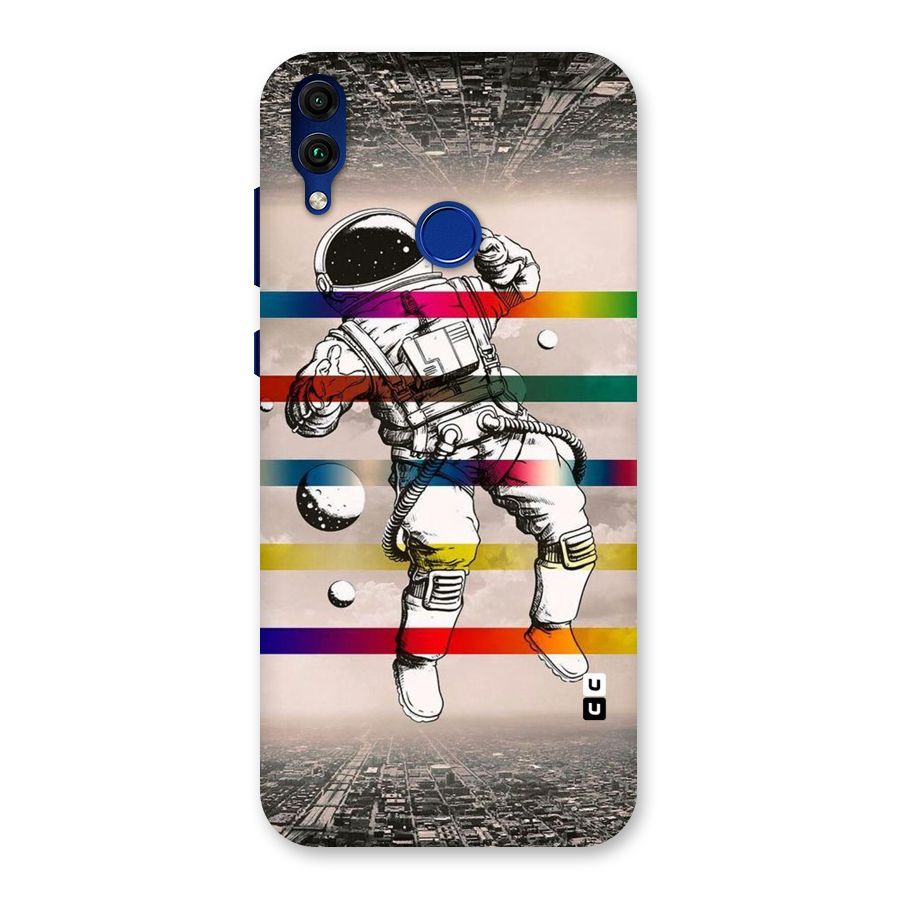 Spaceman Rainbow Stripes Back Case for Honor 8C
