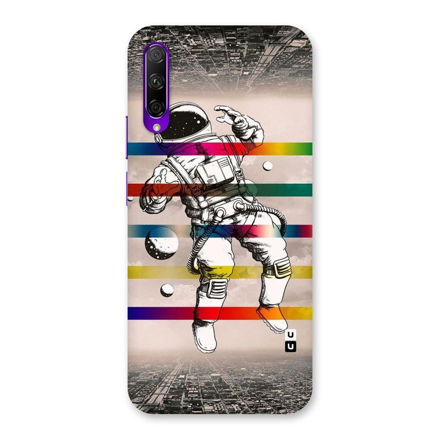 Spaceman Rainbow Stripes Back Case for Honor 9X Pro