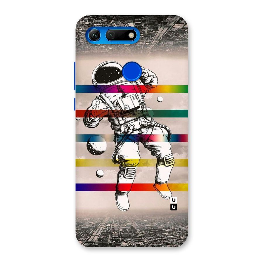 Spaceman Rainbow Stripes Back Case for Honor View 20