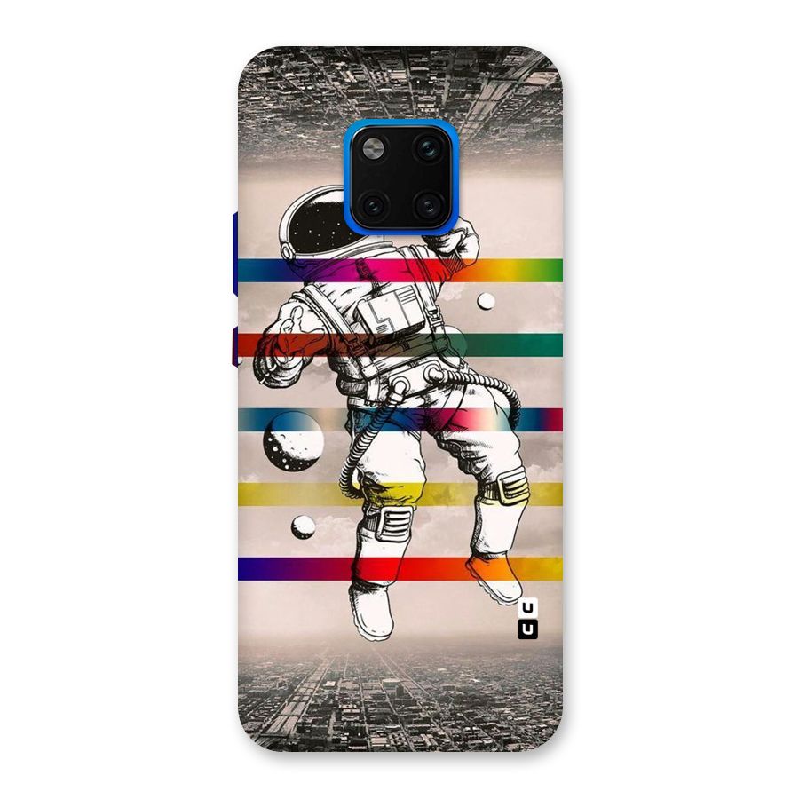Spaceman Rainbow Stripes Back Case for Huawei Mate 20 Pro