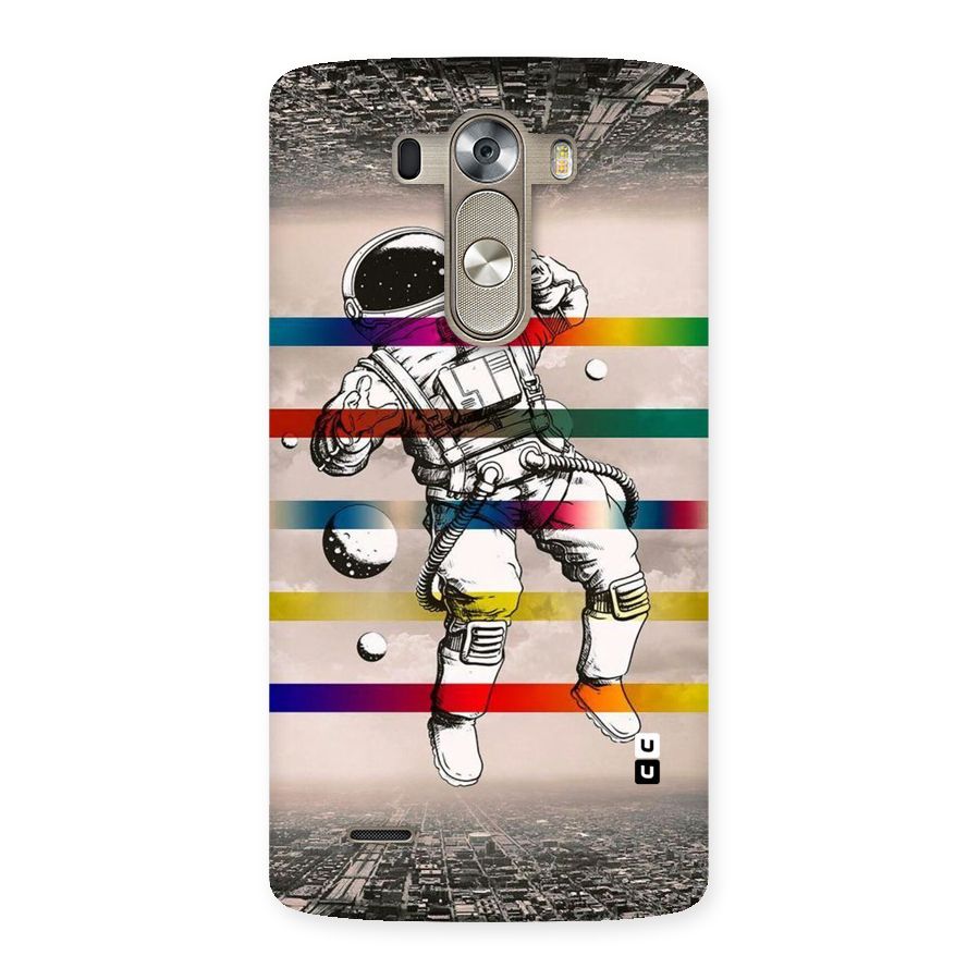 Spaceman Rainbow Stripes Back Case for LG G3