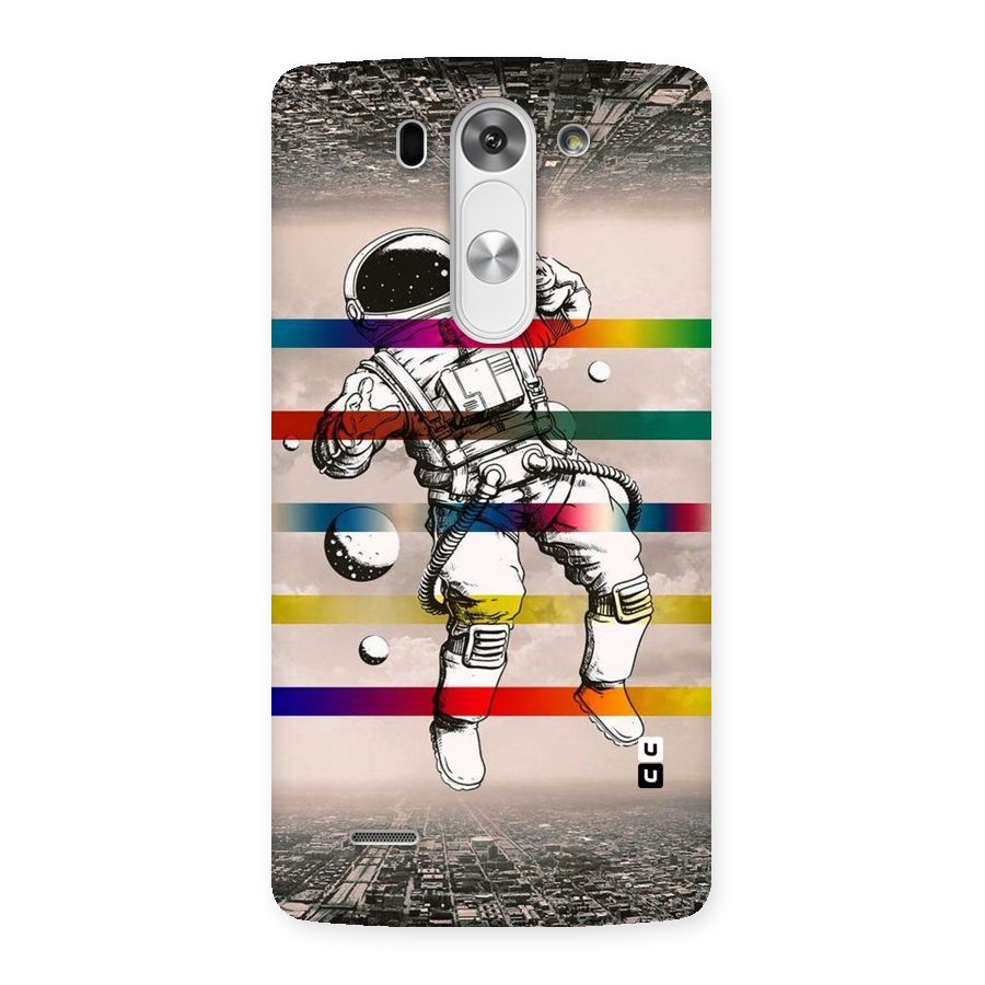 Spaceman Rainbow Stripes Back Case for LG G3 Beat
