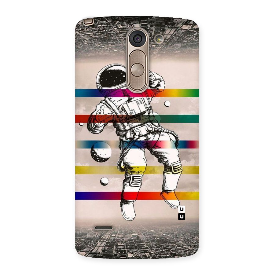 Spaceman Rainbow Stripes Back Case for LG G3 Stylus