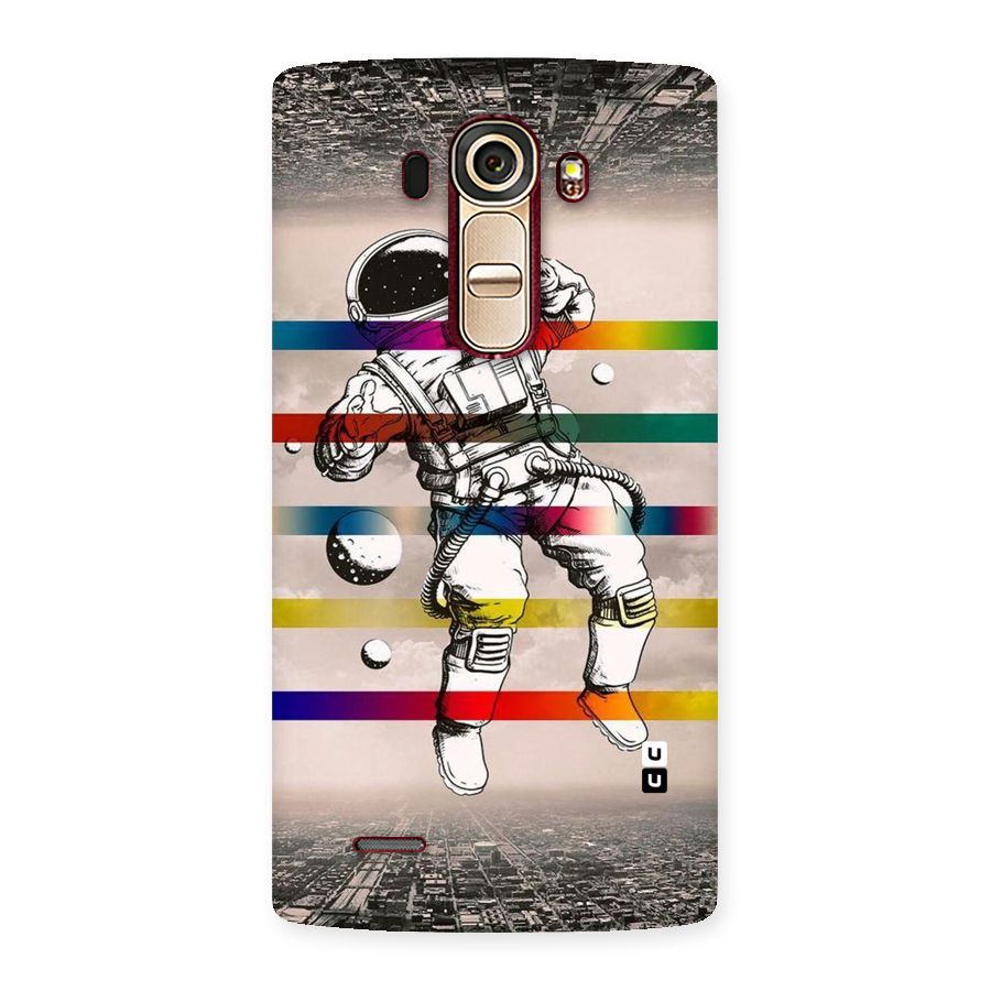 Spaceman Rainbow Stripes Back Case for LG G4