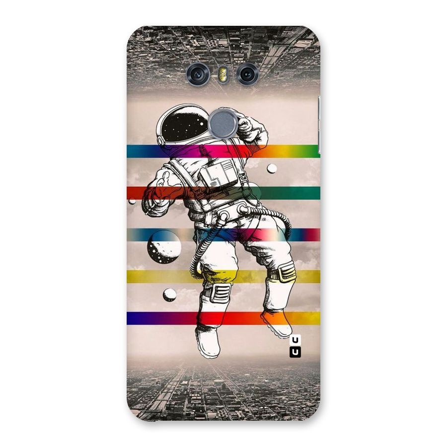 Spaceman Rainbow Stripes Back Case for LG G6