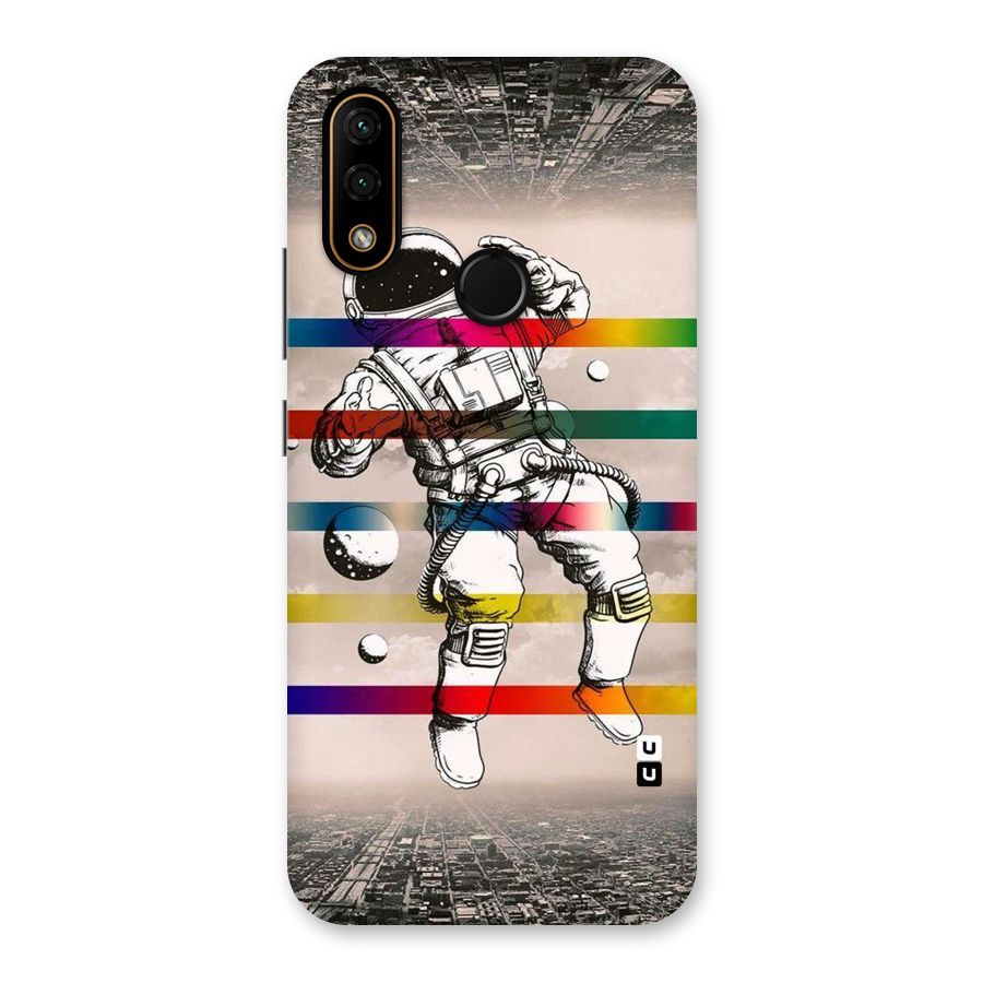 Spaceman Rainbow Stripes Back Case for Lenovo A6 Note
