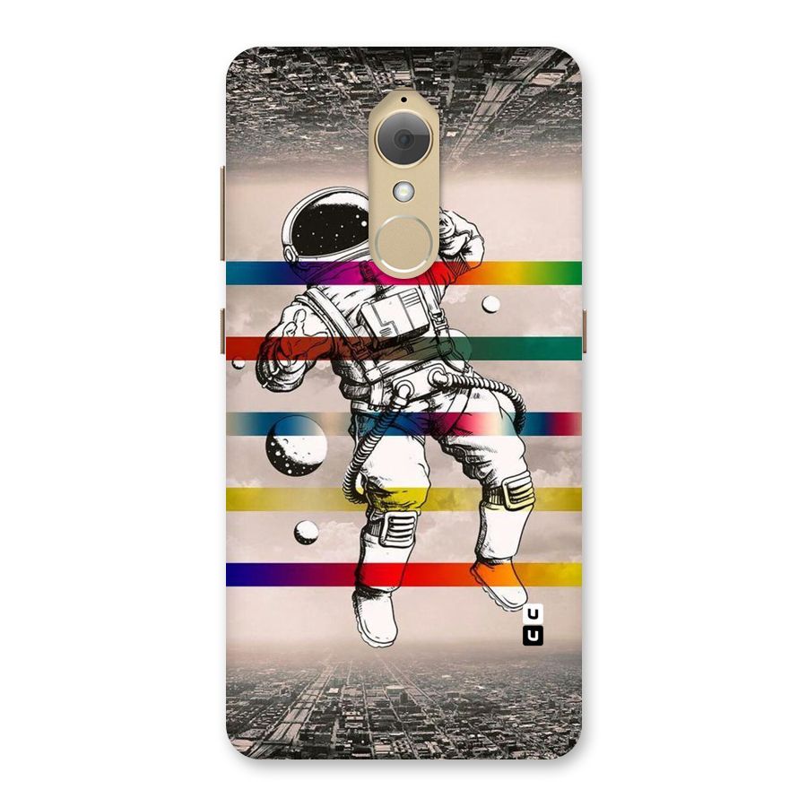 Spaceman Rainbow Stripes Back Case for Lenovo K8