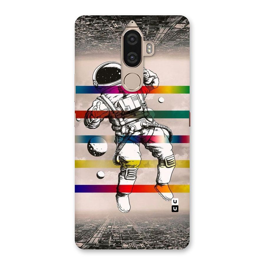 Spaceman Rainbow Stripes Back Case for Lenovo K8 Note