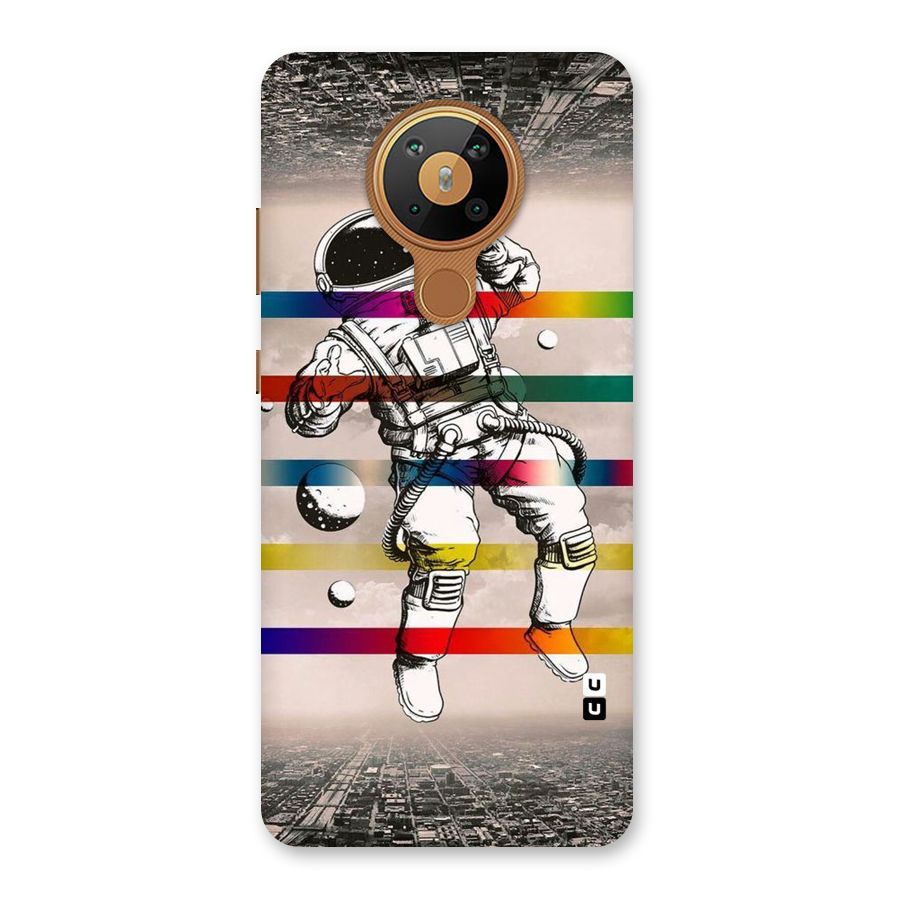 Spaceman Rainbow Stripes Back Case for Nokia 5.3