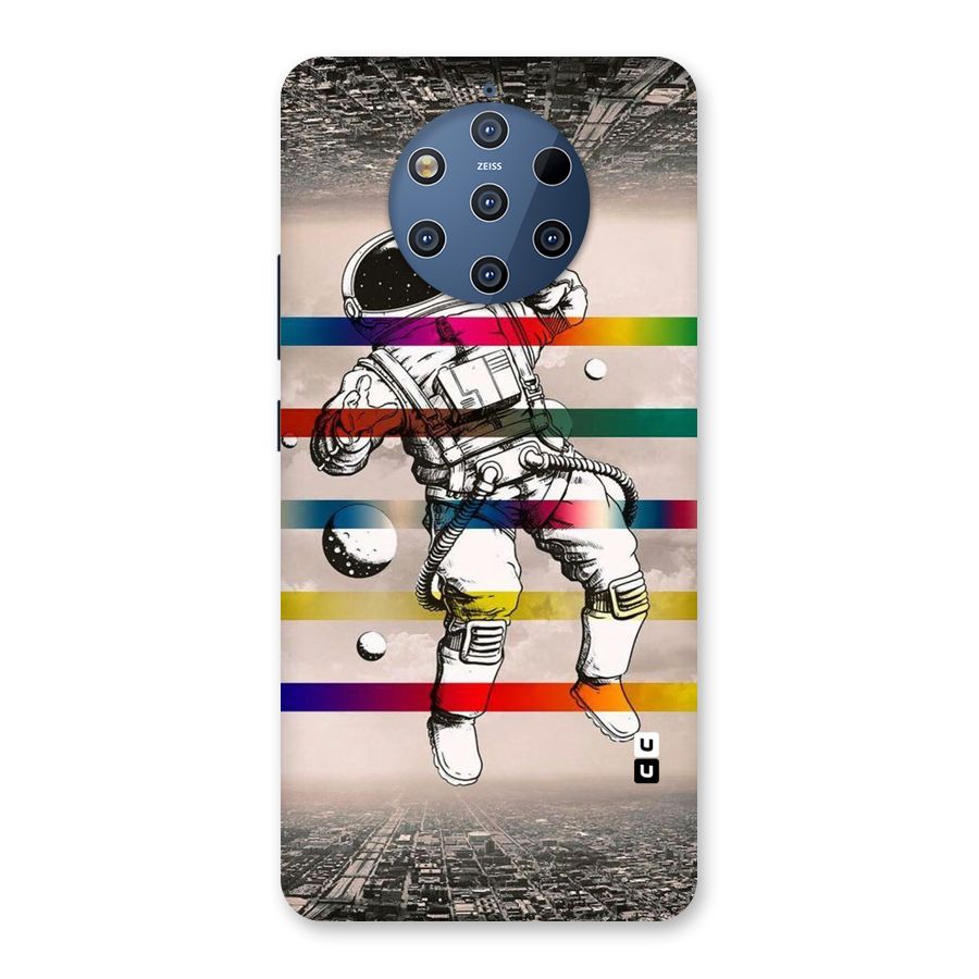 Spaceman Rainbow Stripes Back Case for Nokia 9 PureView